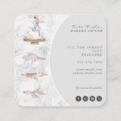 Boulangerie de mélange de gâteau Carte de visite g (Dos)