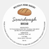 Boulangerie de pain de pâte moderne Étiquette de d (Devant)