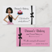 "Boulangerie" Diva Cartes de visite (Devant / Derrière)