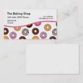 Boulangerie Doughnut Cartes de visite (Devant / Derrière)