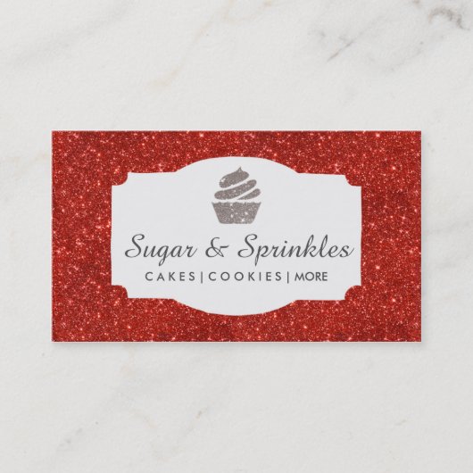 Boulangerie et cartes de visite rouges de (Devant)