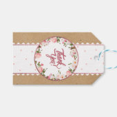 Boulangerie et papier d'artisanat floral étiquette (Devant (Horizontal))