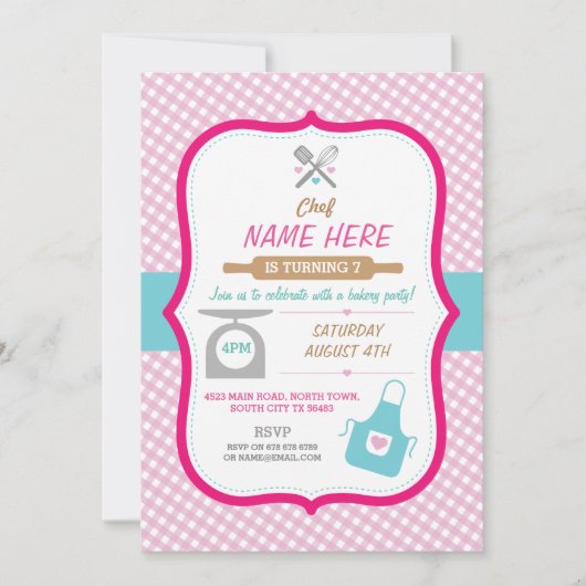 Boulangerie faisant tout invitation de filles de (Devant)