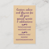Boulangerie femme à la cuisine mélange cartes de v (Dos)