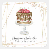 Boulangerie / Gâteau Sticker d'affaires (Devant)