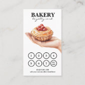 Boulangerie Gâteaux Code QR Carte de fidélité (Devant)
