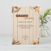 Boulangerie Grand Ouverture Invitation Modèle (Debout devant)