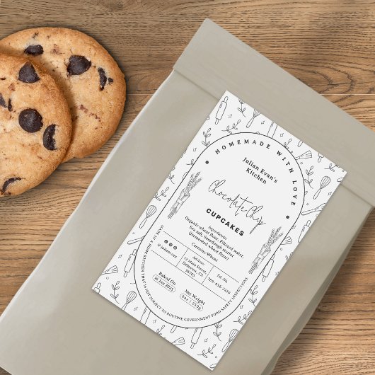 Boulangerie Maison Blanche Simple Étiquette de la 