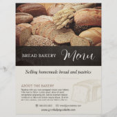 Boulangerie Menu Brochure Flyer Modèle (Devant)