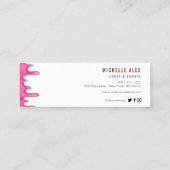 boulangerie moderne colorée carte de visite (Dos)