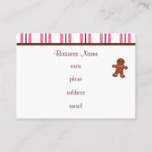 boulangerie pain d'épices Cartes de visite (Dos)