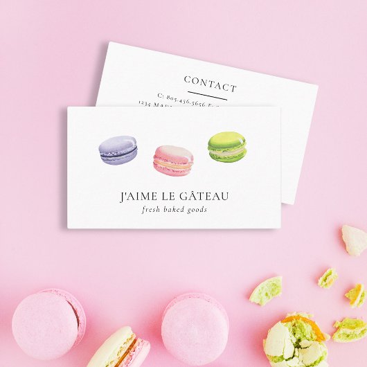 Boulangerie / pâtisserie Macaron Carte de visite