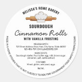 Boulangerie Sourdough Droit de chalet Étiquette de (Devant)