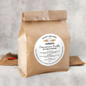 Boulangerie Sourdough Droit de chalet Étiquette de