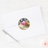 Boulangerie Stickers Cupcake Floral Caramel rose (Enveloppe)
