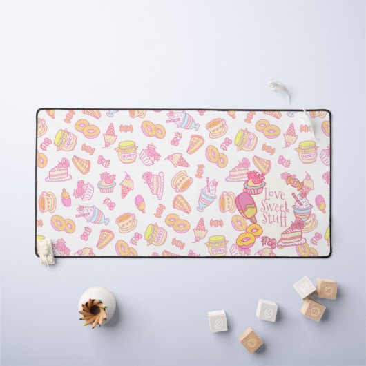 Boulangerie sucrée et boissons blanc (Tableau pour enfants)