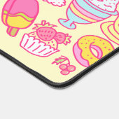 Boulangerie sucrée et boissons Mat de bureau jaune (Coin)