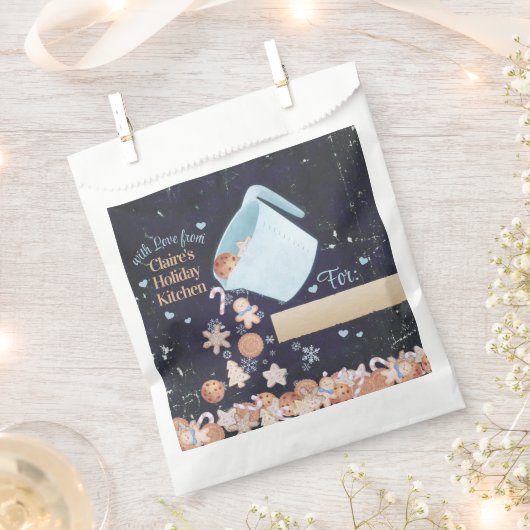 Boulangerie traiter les sacs de Noël cookies perso (Coupé)