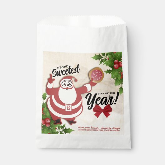 Boulangerie traiter les sacs de Noël cookies perso (Devant)