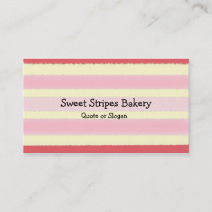 Boulangerie tranche de gâteau cartes de visite per