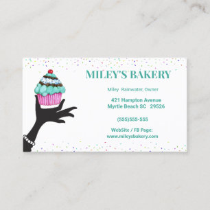 Boulangerie Whimsical Cartes de Cupcake Business