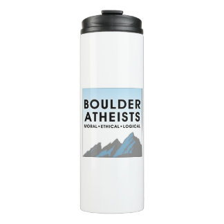Boulder Atheists Logo Thermal Tumbler Thermosbeker