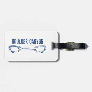 Boulder Canyon Colorado Klimsneltrekker Bagagelabel