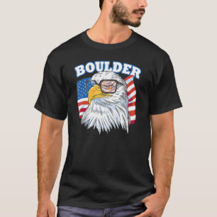 Boulder City eagle American vlag Verenigde Staten T-shirt