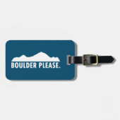 Boulder Colorado alstublieft Bagagelabel (Voorkant horizontaal)