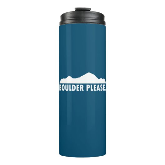 Boulder Colorado alstublieft Thermosbeker (Voorkant)