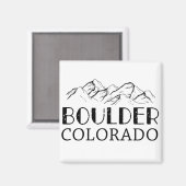 Boulder Colorado Boulder Co Colorado Magneet (Voorkant / Achterkant)