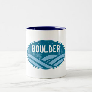Boulder Colorado buitenshuis Tweekleurige Koffiemok