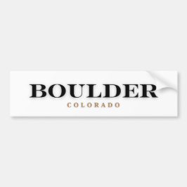 Boulder Colorado Bumpersticker