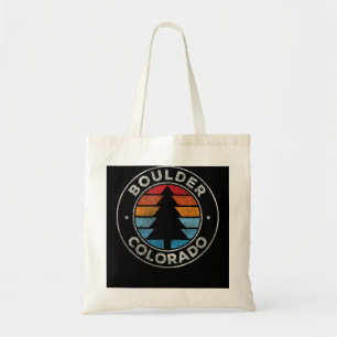 Boulder Colorado CO Grafisch Retro 70s Tote Bag