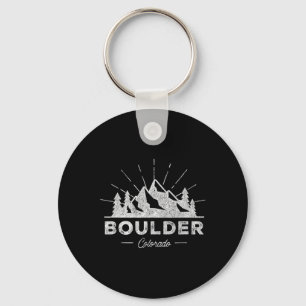 Boulder Colorado Co T-shirt vintage wandelen retro Sleutelhanger