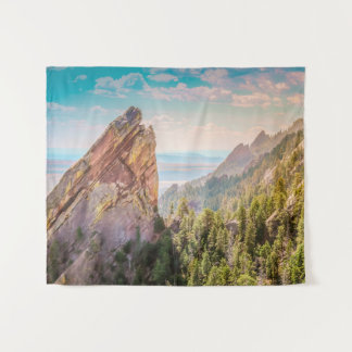 Boulder Colorado Flat Irons Tapestry Wandkleed