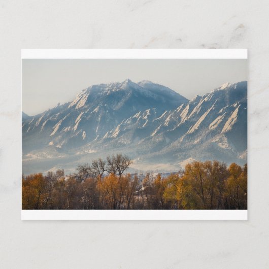 Boulder Colorado Flatirons Country Herfst Uitzicht Briefkaart (Voorkant)