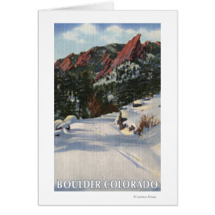 Boulder, Colorado - Flatirons en hiver