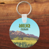 Boulder Colorado Flatirons Mountains  Sleutelhanger (Voorkant)