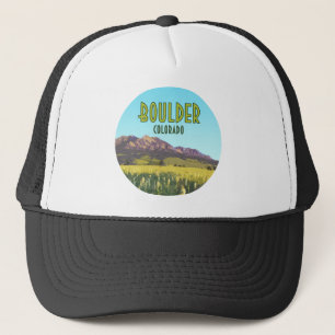 Boulder Colorado Flatirons Mountains  Trucker Pet
