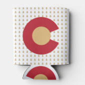 Boulder Colorado gestileerde skyline welkom bruilo Blikjeskoeler (Achterkant)