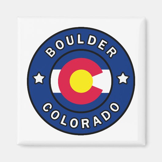 Boulder Colorado Magneet (Voorkant)