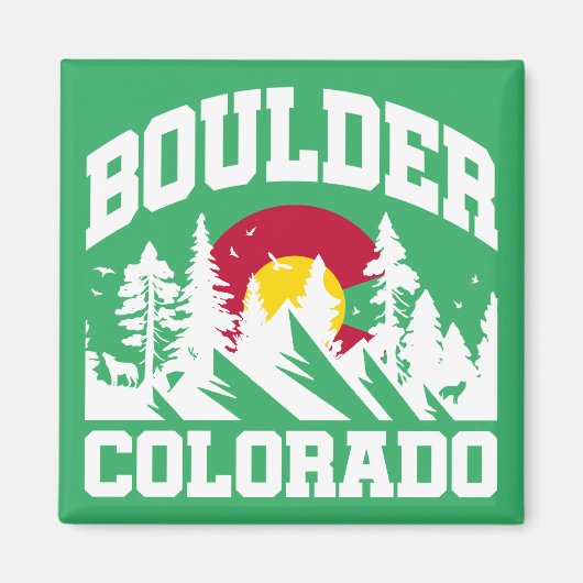 Boulder, Colorado Magneet (Voorkant)