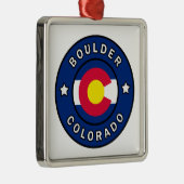 Boulder Colorado Metalen Ornament (Rechts)