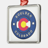 Boulder Colorado Metalen Ornament (Links)