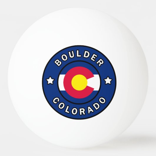 Boulder Colorado Pingpongballen (Voorkant)