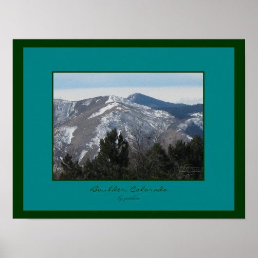 Boulder, Colorado Poster (Devant)