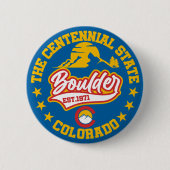 Boulder, Colorado Ronde Button 5,7 Cm (Voorkant)