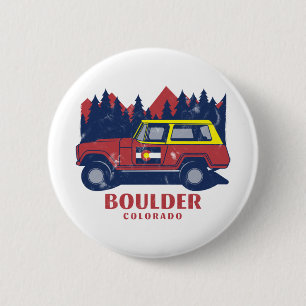 Boulder Colorado Ronde Button 5,7 Cm