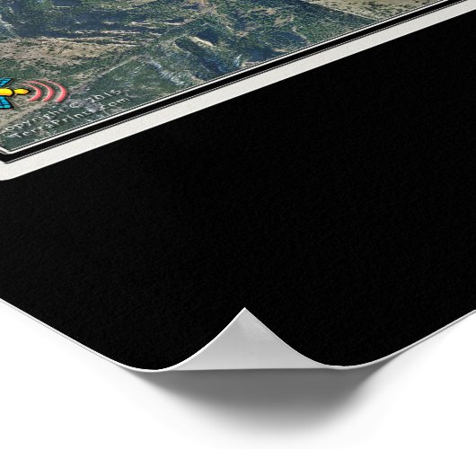 Boulder Colorado Satellite Poster Map (Hoek)